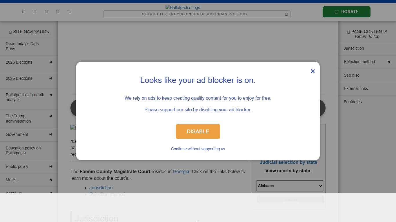 Fannin County Magistrate Court, Georgia - Ballotpedia